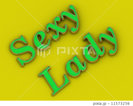 Sexy lady words - inscription of golden letters on yellow Sexy lady words - inscription of golden letters on yellow 11573256