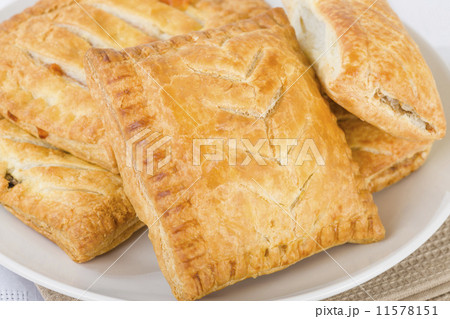 Pasties - sausage roll, steak & gravy bake, cheese & onion pasty  11578151