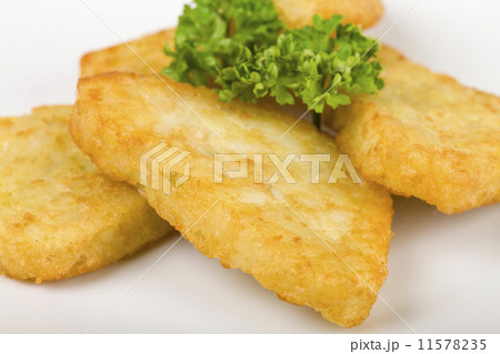 Hash Browns - Fried potato cakes. Breakfast side dish. Hash Browns - Fried potato cakes. Breakfast side dish. 11578235