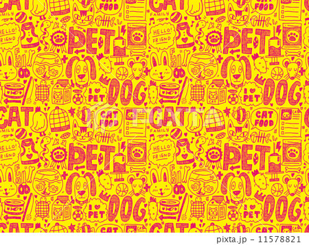 seamless doodle pet pattern seamless doodle pet pattern 11578821