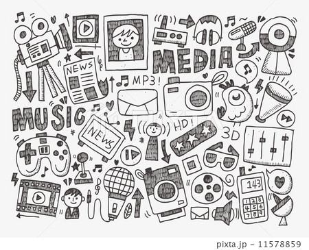 doodle media background 11578859