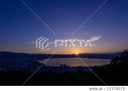 諏訪の夕景 11579273