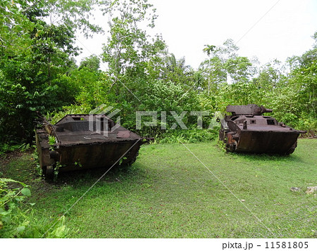パラオ　ペリリュー島　米軍戦車 11581805
