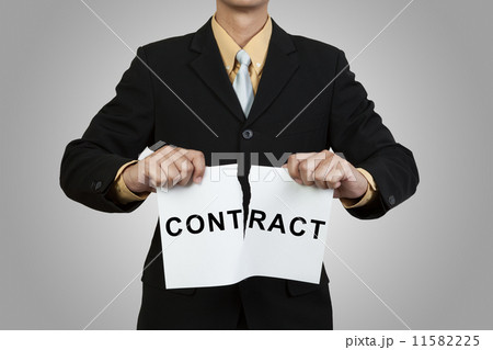 Businessman break contract Businessman break contract 11582225