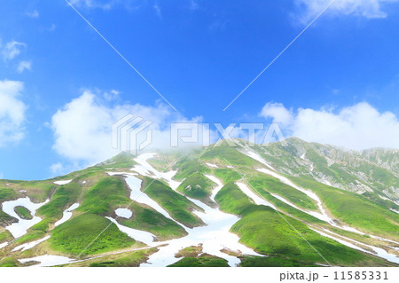 北アルプスの山々と青空 北アルプスの山々と青空 11585331
