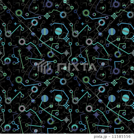 Strange abstract symbols in vector seamless texture 11585556