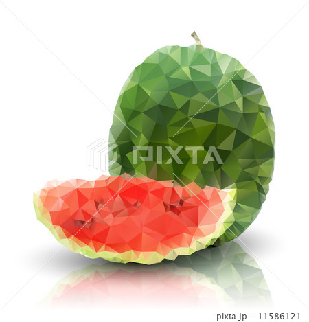 watermelon isolated, triangle design vector illustration 11586121