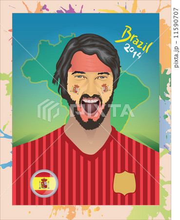 Spain football fan 11590707