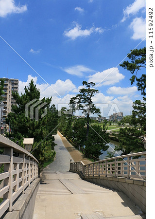 埼玉県草加市の風景の写真素材