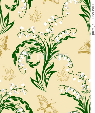 Seamless Floral Patternのイラスト素材