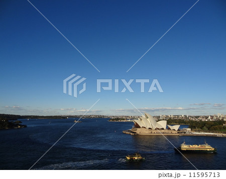 ハーバーブリッジから見たオペラハウス 11595713