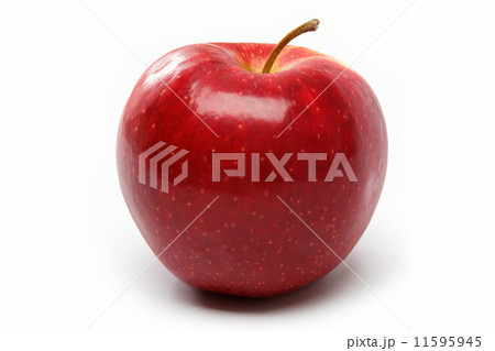 Ripe juicy natural red apple on a white background. Ripe juicy natural red apple on a white background. 11595945