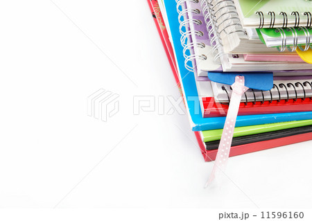 Colored pads on a white background. 11596160