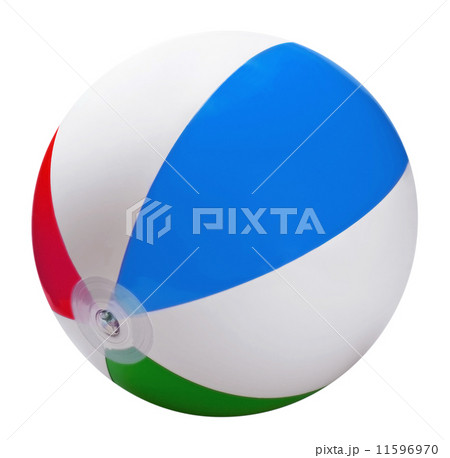 bright inflatable ball isolated bright inflatable ball isolated 11596970