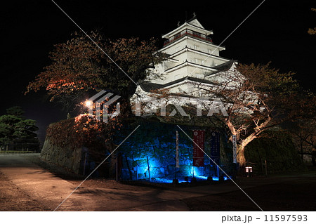 鶴ヶ城の紅葉 鶴ヶ城の紅葉 11597593