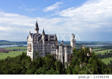 Neuschwanstein castle in Bavarian alps, Germany Neuschwanstein castle in Bavarian alps, Germany 11598346