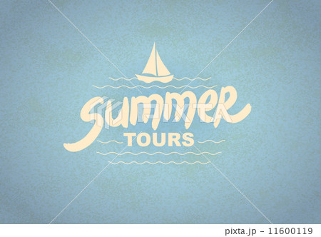 Summer tours - typographic design 11600119