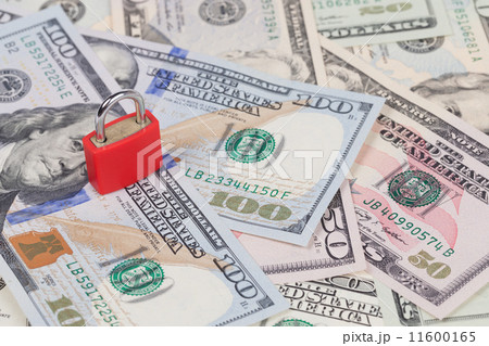 Security lock on money 11600165