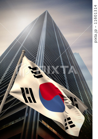Composite image of south korea national flag 11601314