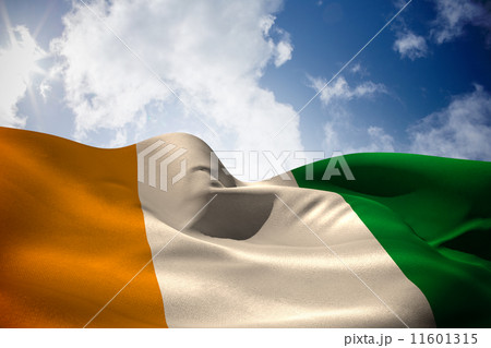 Composite image of ivory coast flag waving 11601315
