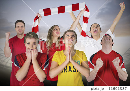Composite image of various football fans Composite image of various football fans 11601387