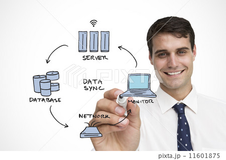 Composite image of businessman writing Composite image of businessman writing 11601875