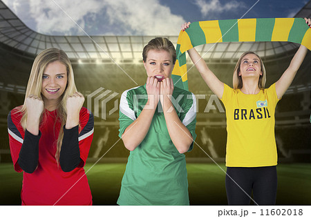 Composite image of various football fans 11602018