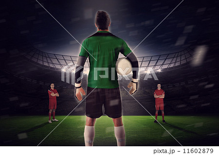Goalie facing opposition 11602879