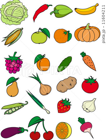Set of fruits and vegetables 11604211