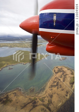 Flying over a remote part of the Falkland Islands 11604904