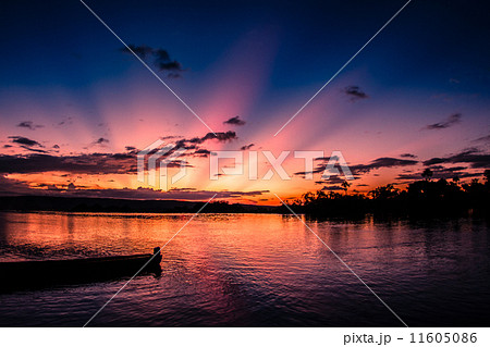 ベネズエラ エンジェルフォールの夕日 11605086