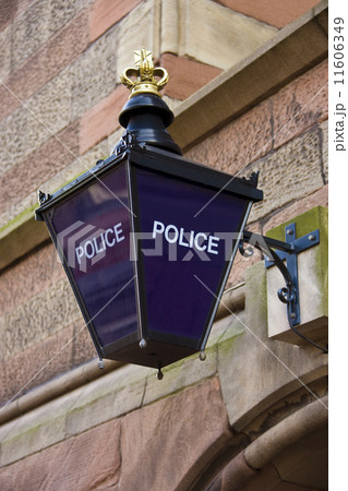 Police Station Blue Lamp - England Police Station Blue Lamp - England 11606349