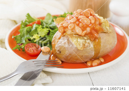 Jacket Potato - Baked potato with baked beans and cheese.  11607141