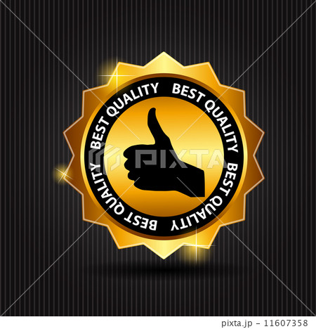 Vector Best Quality  Label with Red Ribbon. 11607358