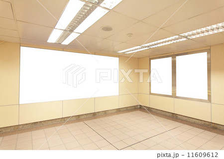 Blank billboard with copy space in metro station 11609612