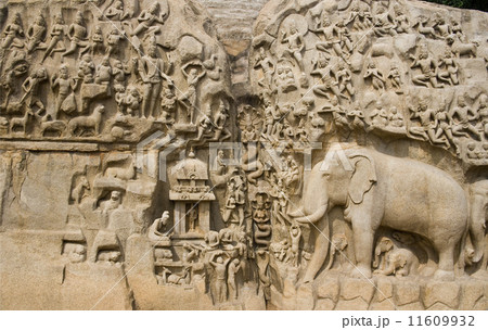 Arjunas Penance - Mahabalipuram - India Arjunas Penance - Mahabalipuram - India 11609932