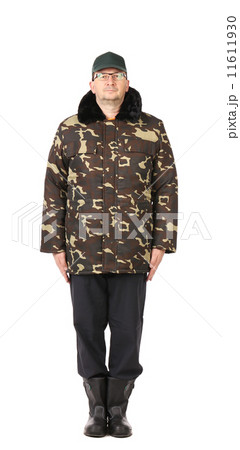 Man in military clothing. Man in military clothing. 11611930