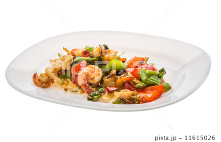 Seafood with vegetables Seafood with vegetables 11615026