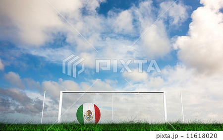Composite image of football in mexico colours Composite image of football in mexico colours 11618020