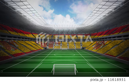Composite image of digitally generated spanish national flag Composite image of digitally generated spanish national flag 11618931