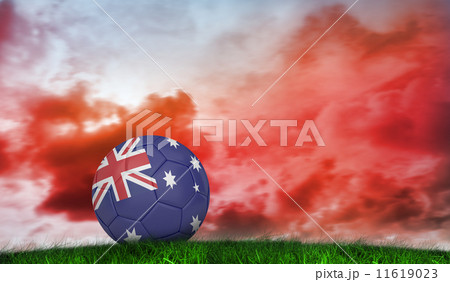 Composite image of football in australia colours Composite image of football in australia colours 11619023