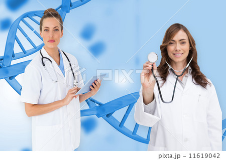 Composite image of female medical team 11619042