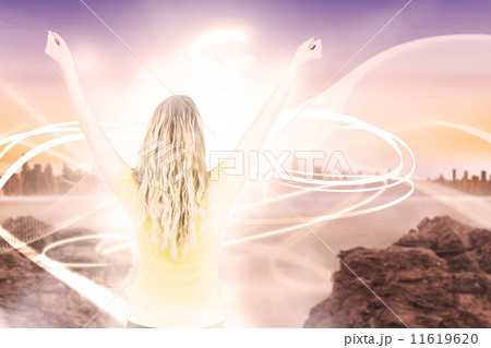 Composite image of excited football fan in brasil tshirt Composite image of excited football fan in brasil tshirt 11619620