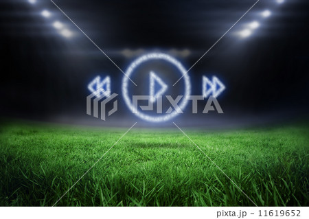 Composite image of cloud in shape of music player menu 11619652