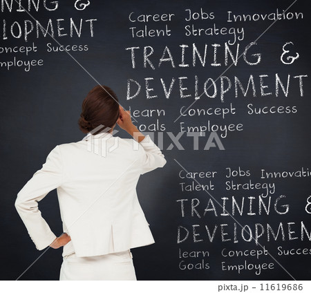 Composite image of thinking businesswoman 11619686