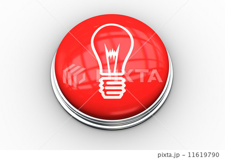 Composite image of light bulb graphic on button 11619790