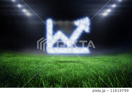 Composite image of cloud in shape of graph with arrow Composite image of cloud in shape of graph with arrow 11619799