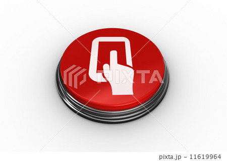 Composite image of tablet pc graphic on button Composite image of tablet pc graphic on button 11619964