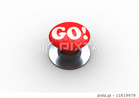 Go on digitally generated red push button Go on digitally generated red push button 11619979