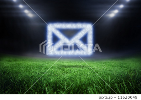 Composite image of cloud in shape of envelope 11620049